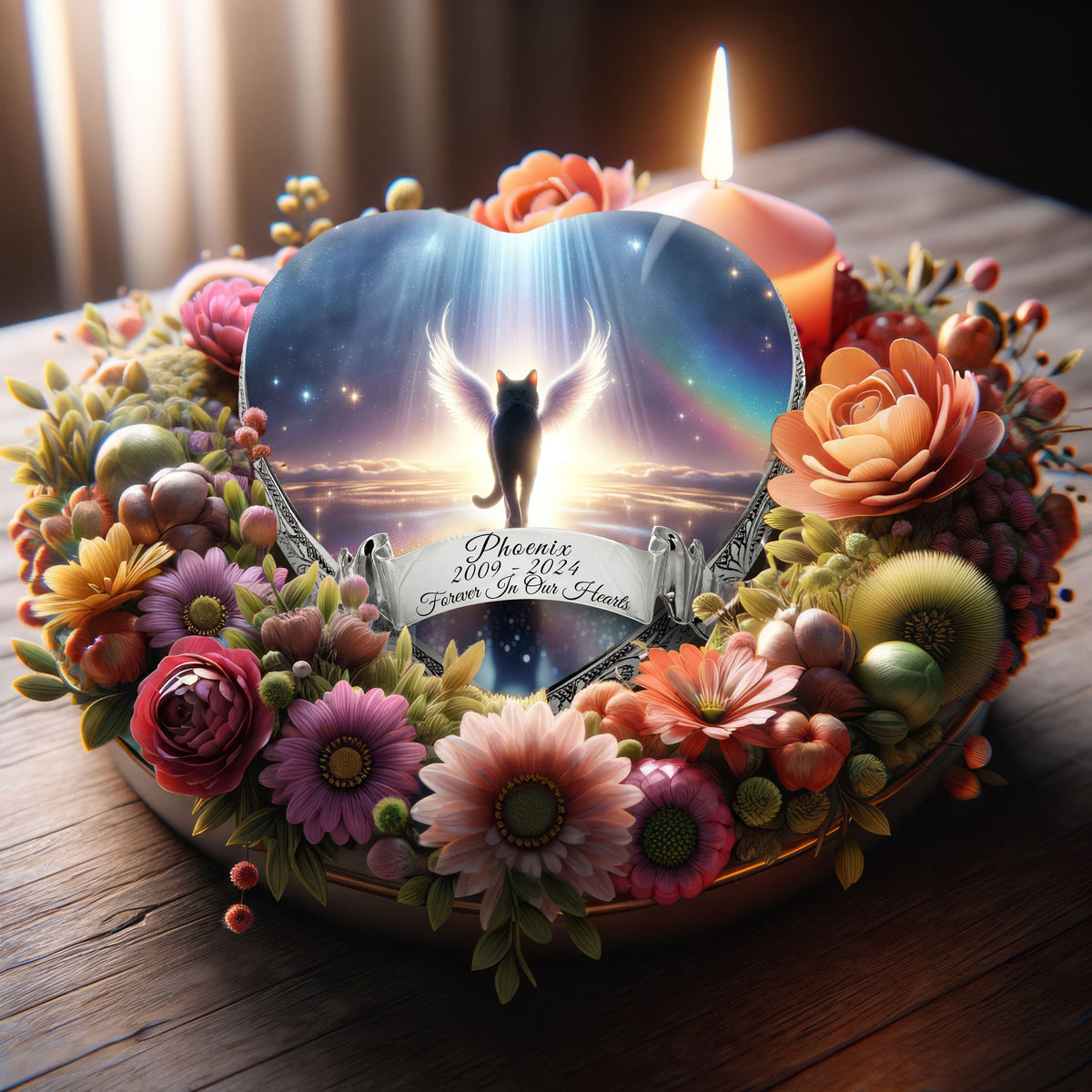 Eternal Elegance Cat Urns XXS Rainbow Bridge Cat Urn