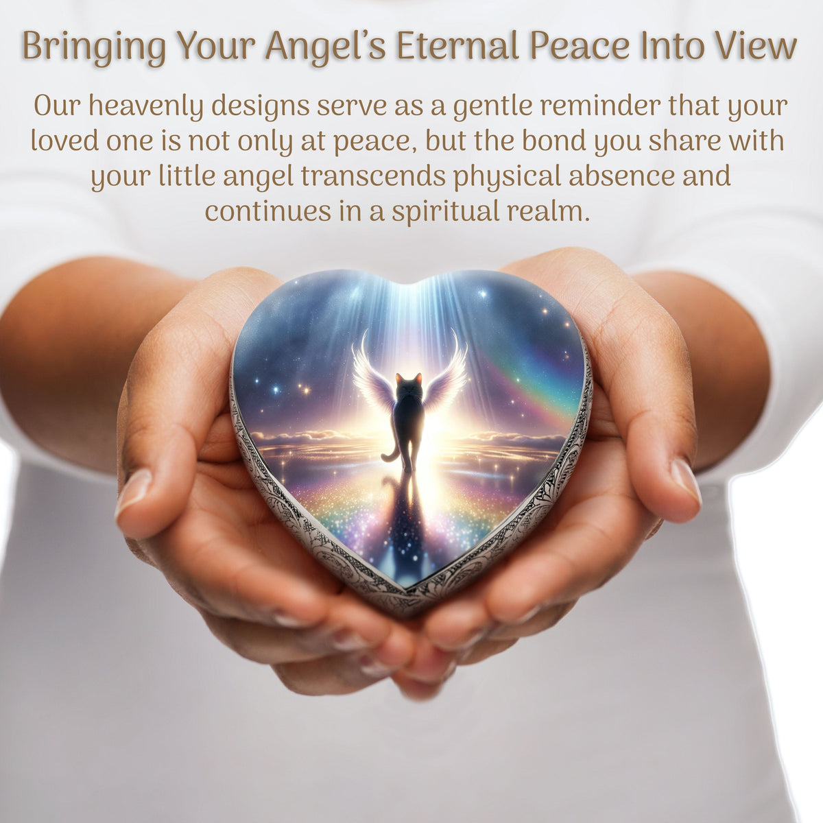 Eternal Elegance Cat Urns XXS Rainbow Bridge Cat Urn