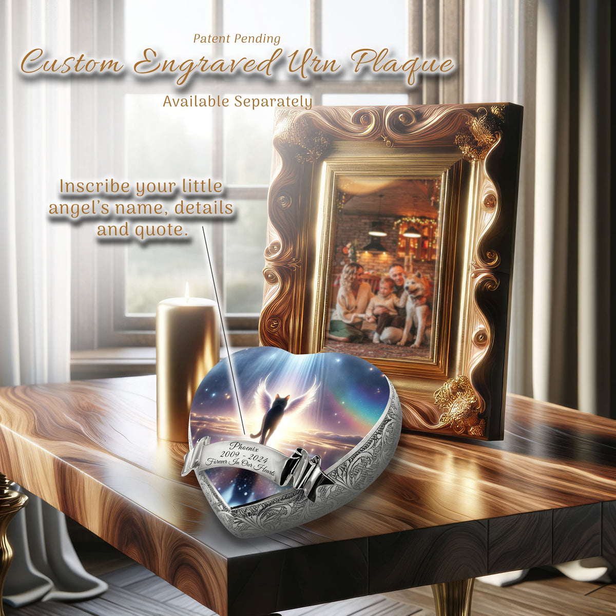 Eternal Elegance Cat Urns XXS Rainbow Bridge Cat Urn