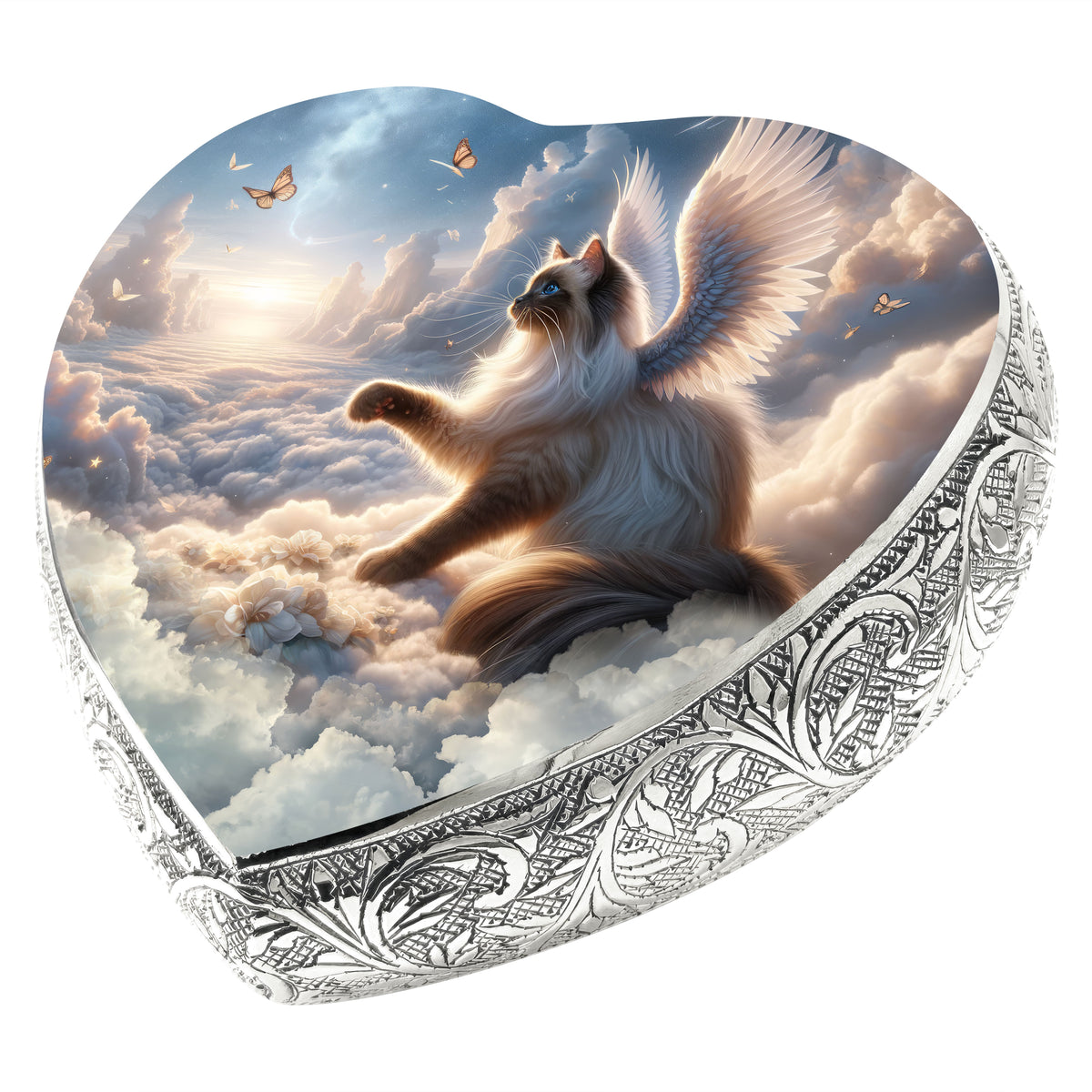 Eternal Elegance Cat Urns XXS Starry Splendor Siamese Cat Urn