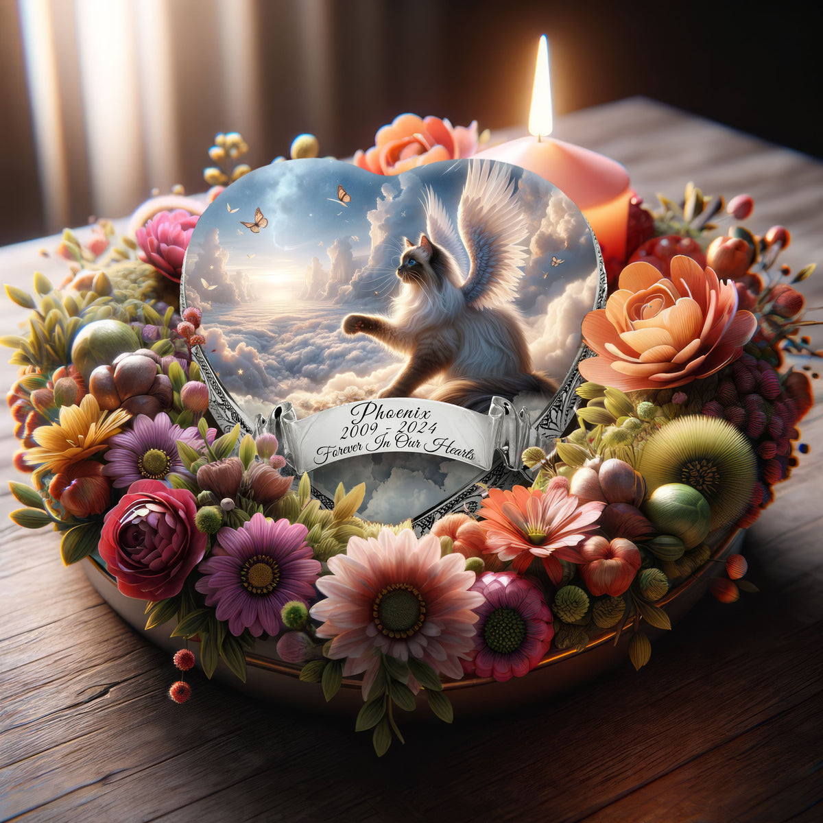 Eternal Elegance Cat Urns XXS Starry Splendor Siamese Cat Urn