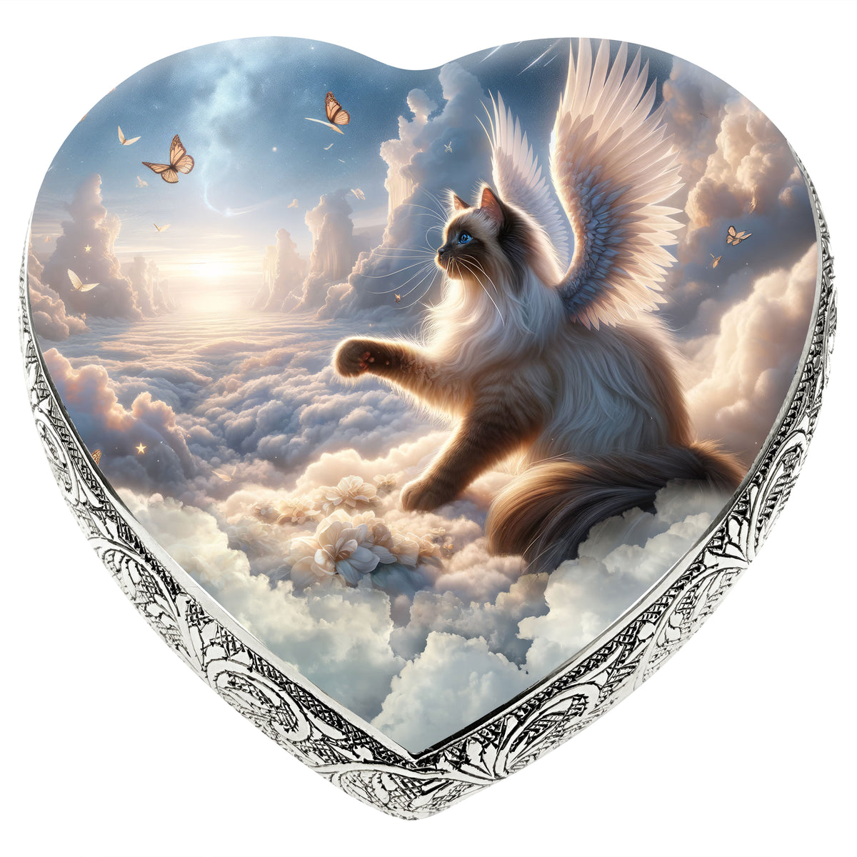 Eternal Elegance Cat Urns XXS Starry Splendor Siamese Cat Urn