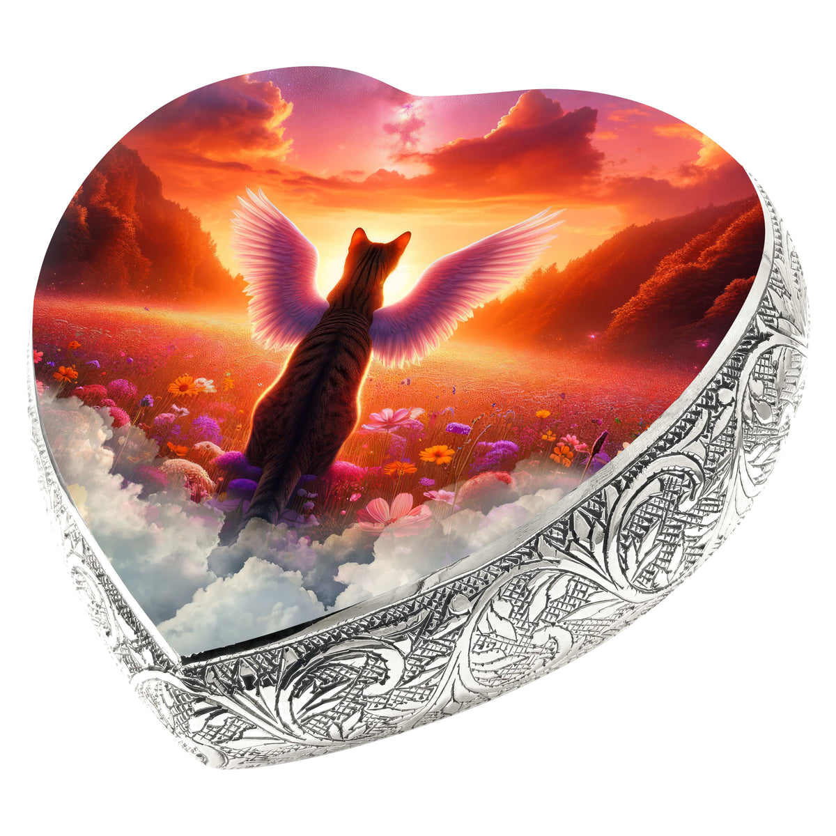 Eternal Elegance Cat Urns XXS Stellar Stream Striped Cat Urn