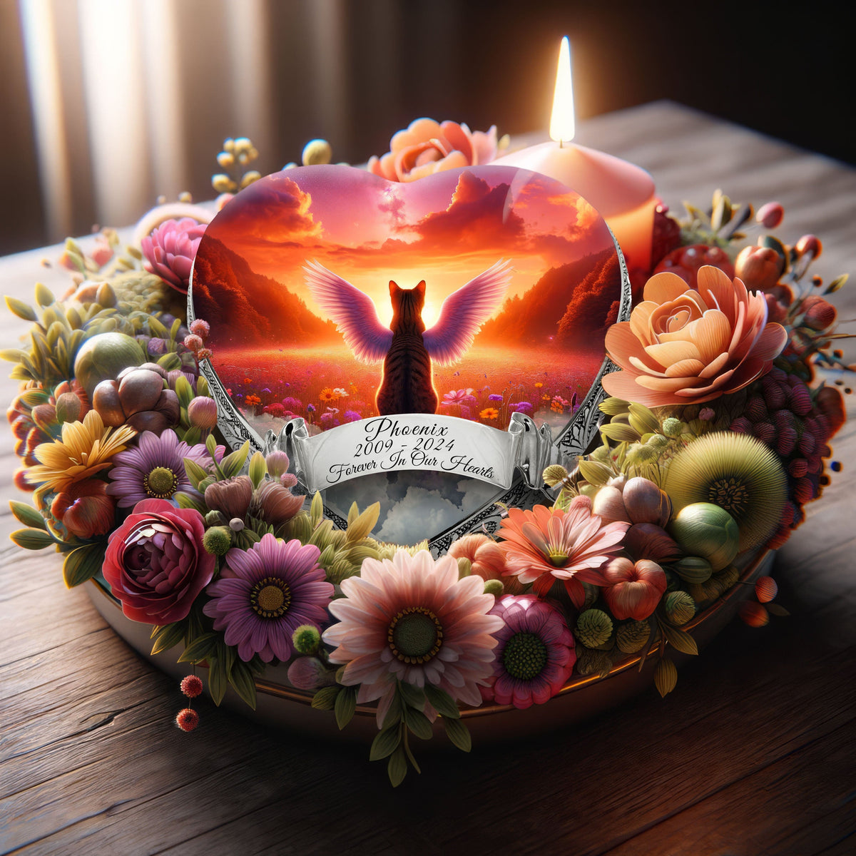 Eternal Elegance Cat Urns XXS Stellar Stream Striped Cat Urn