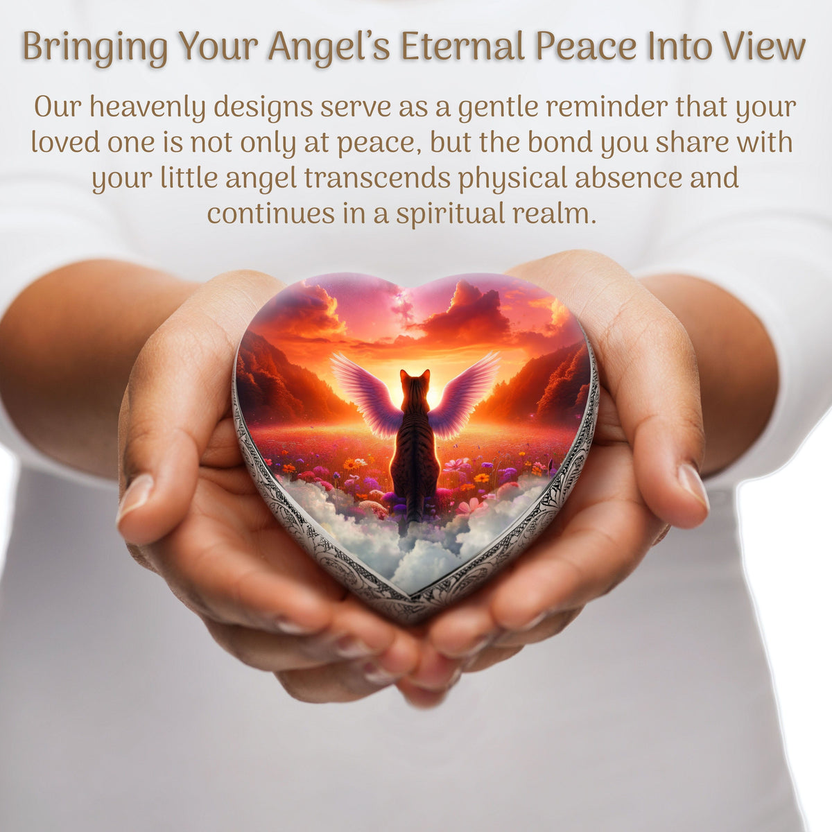 Eternal Elegance Cat Urns XXS Stellar Stream Striped Cat Urn