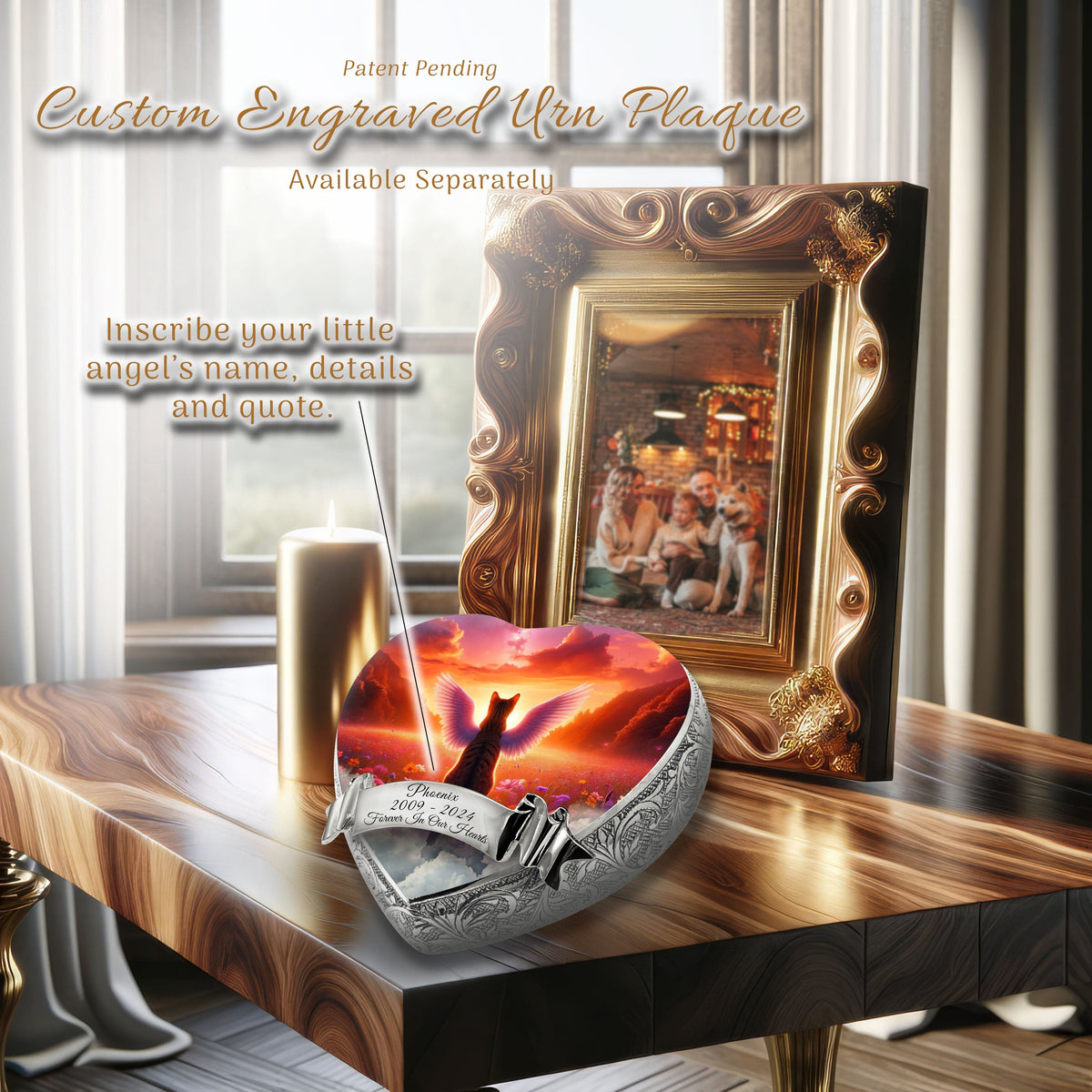 Eternal Elegance Cat Urns XXS Stellar Stream Striped Cat Urn