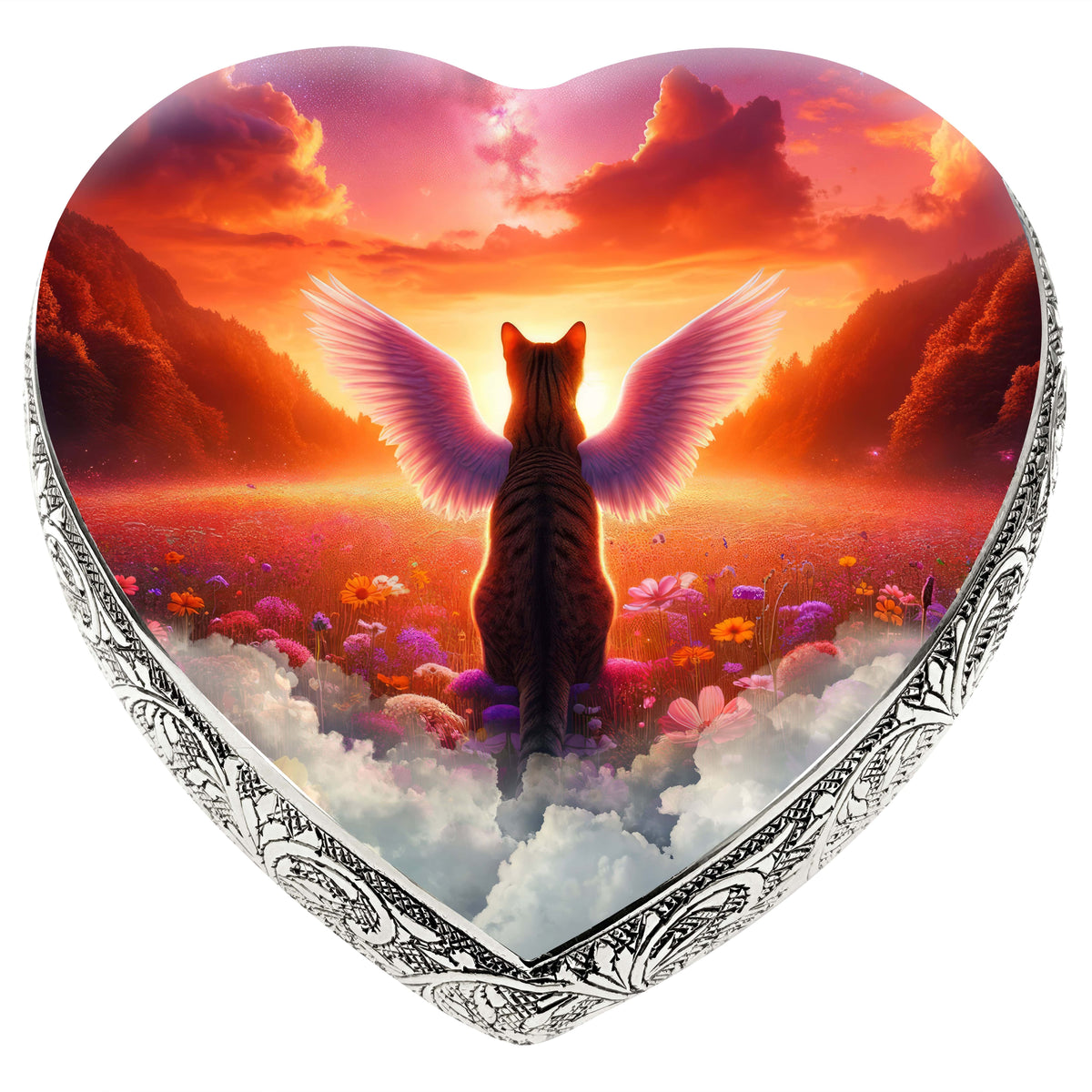 Eternal Elegance Cat Urns XXS Stellar Stream Striped Cat Urn