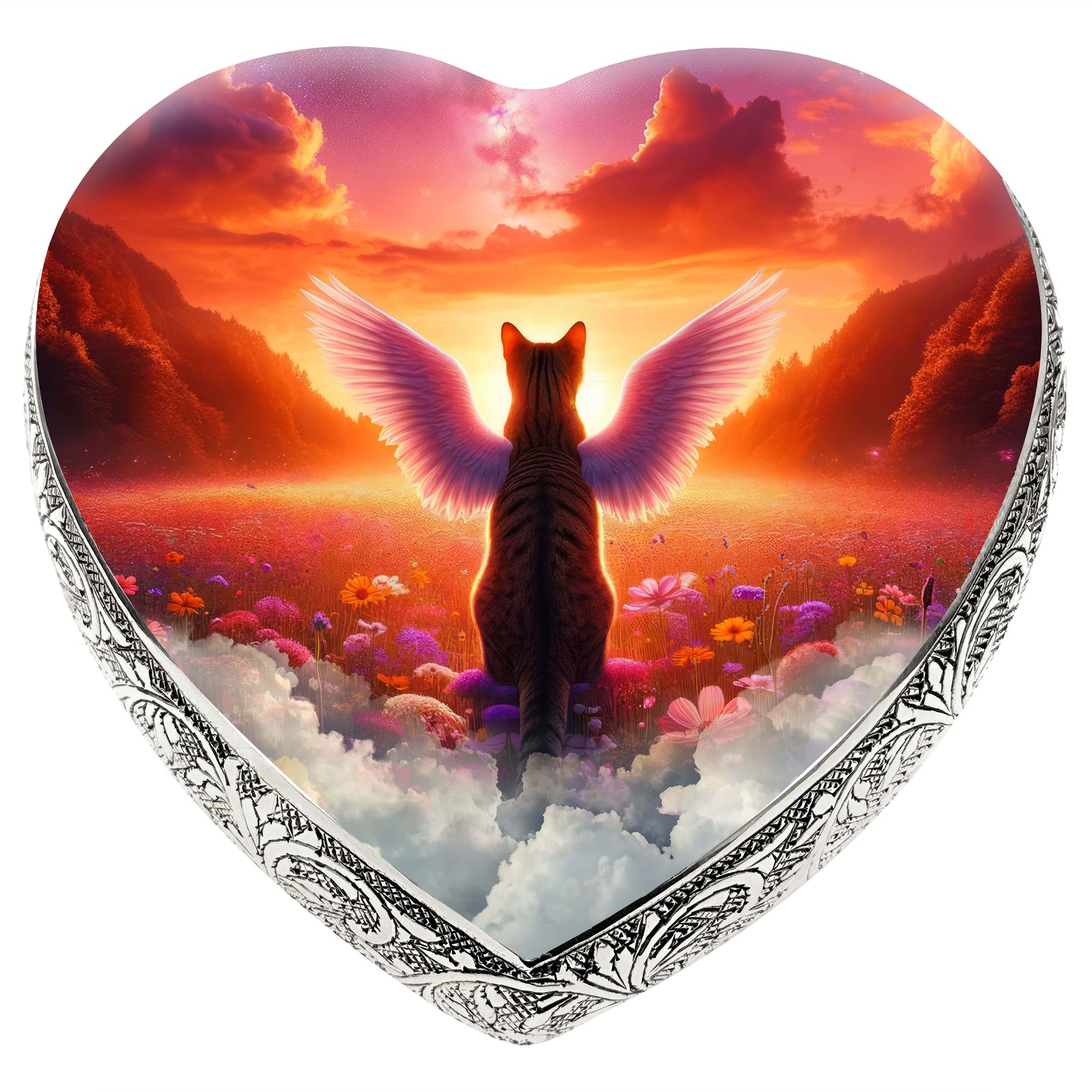 Eternal Elegance Cat Urns XXS Stellar Stream Striped Cat Urn