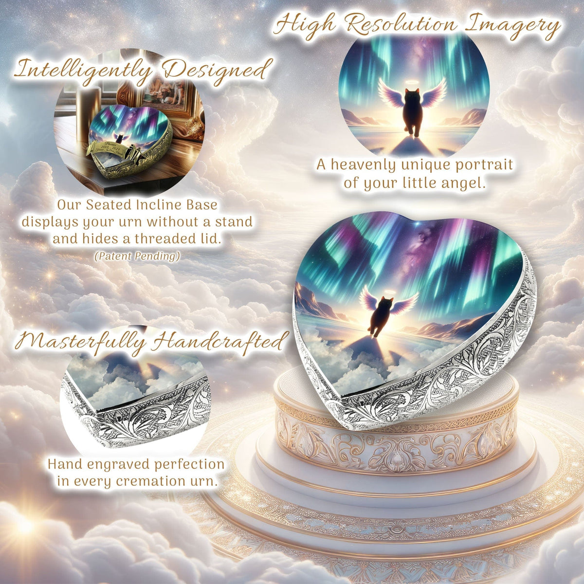 Eternal Elegance Cat Urns XXS Venusian Vibe Cat Urn