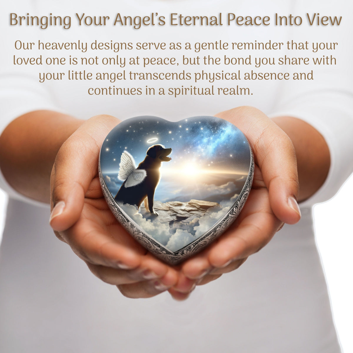 Eternal Elegance Dog Urns Any Breed - Angelic Light Dog Urn