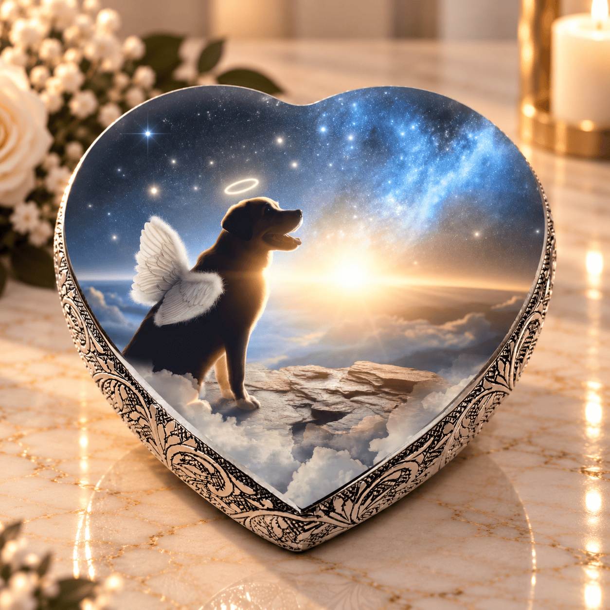 Eternal Elegance Dog Urns Any Breed - Angelic Light Dog Urn