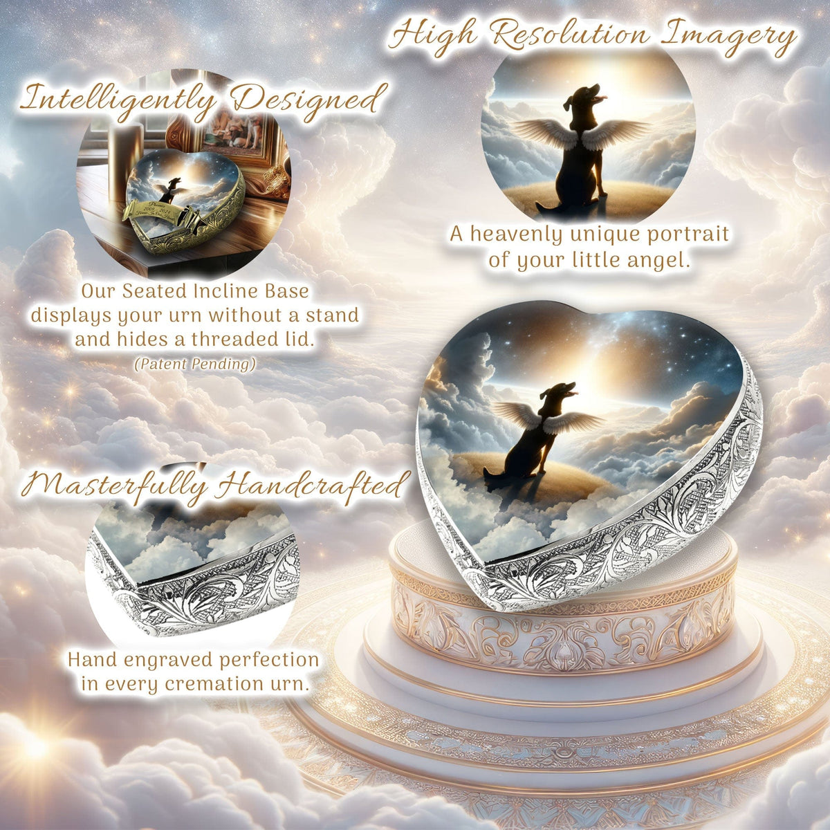 Eternal Elegance Dog Urns Any Breed - Cosmic Bliss Dog Urn