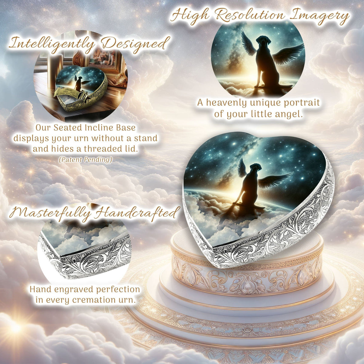 Eternal Elegance Dog Urns Any Breed - Elysian Twilight Dog Urn