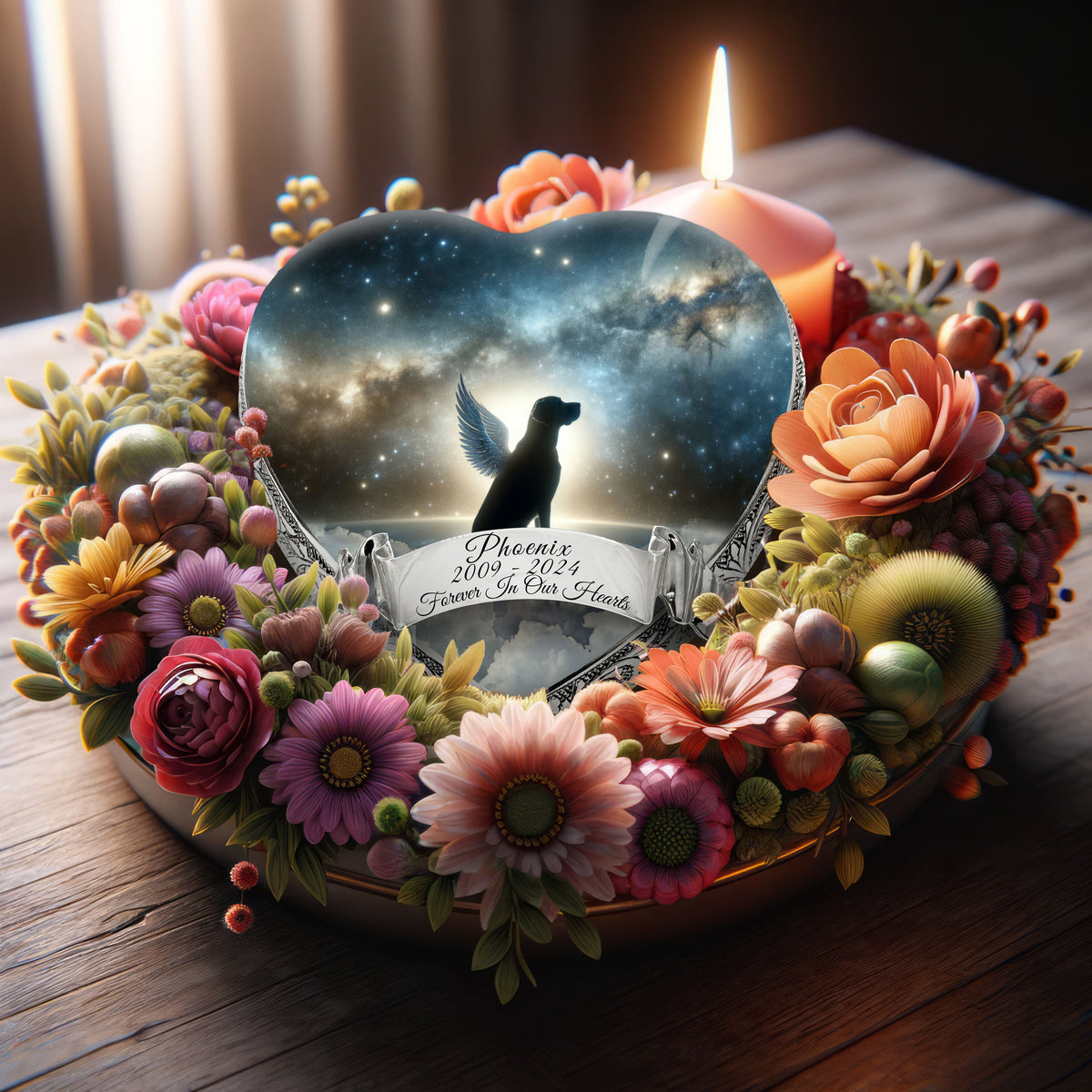 Eternal Elegance Dog Urns Any Breed - Galaxy Glitter Dog Urn