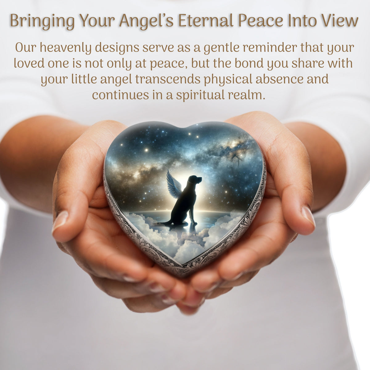 Eternal Elegance Dog Urns Any Breed - Galaxy Glitter Dog Urn