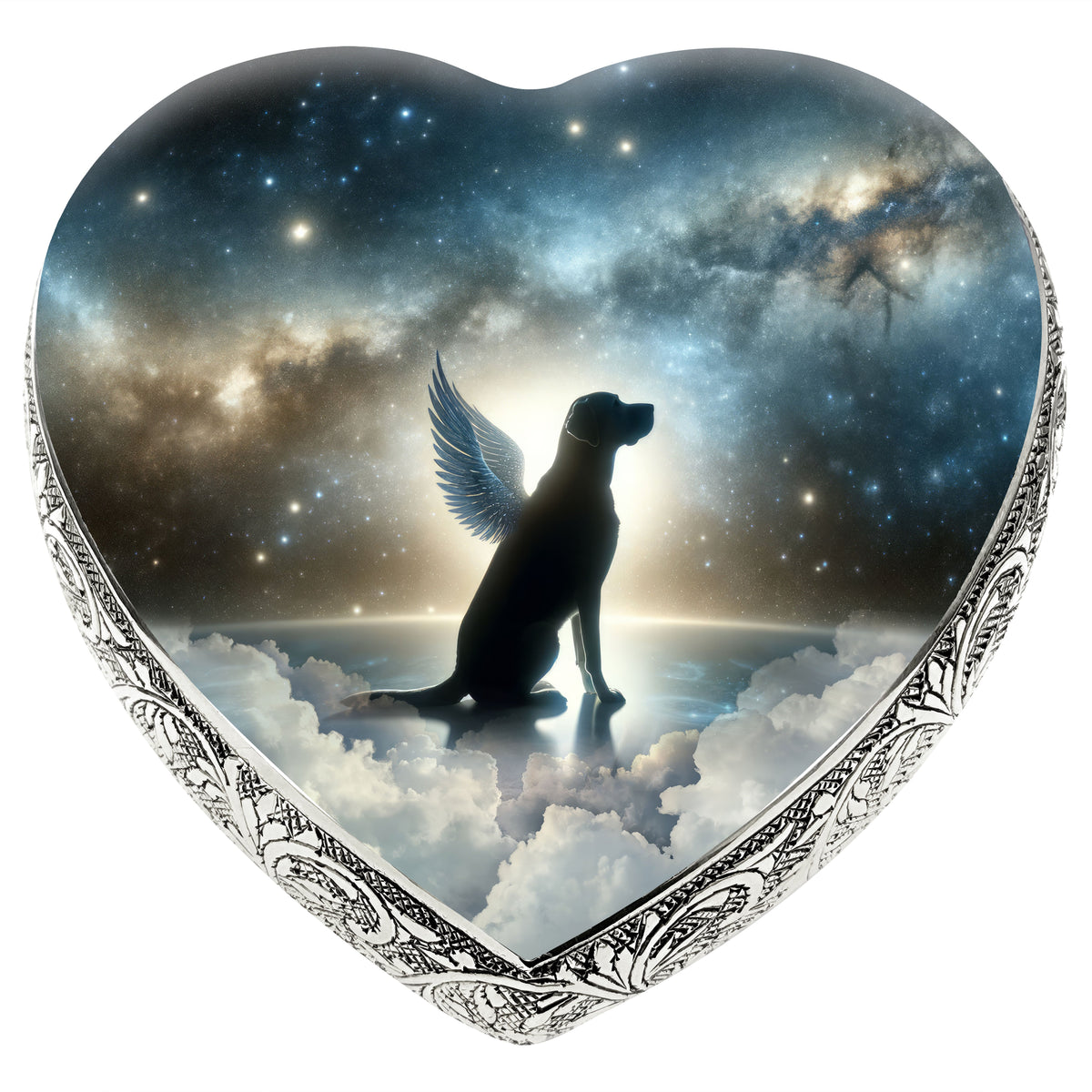 Eternal Elegance Dog Urns Any Breed - Galaxy Glitter Dog Urn