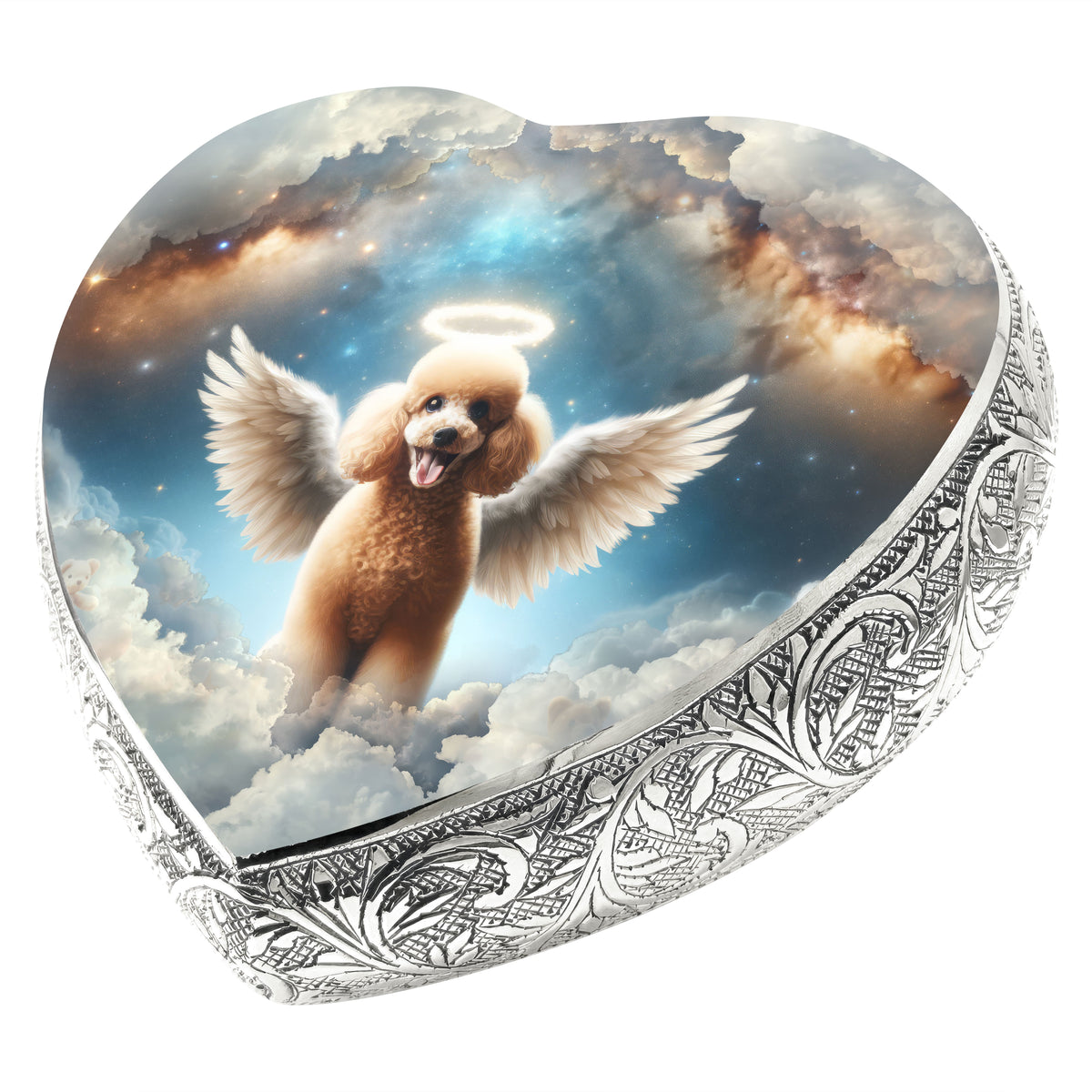 Eternal Elegance Dog Urns Apricot Mini Poodle - Astral Awe Dog Urn