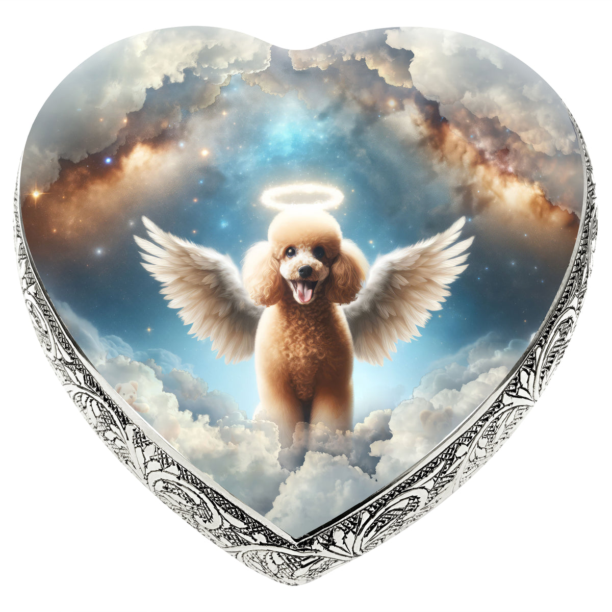 Eternal Elegance Dog Urns Apricot Mini Poodle - Astral Awe Dog Urn