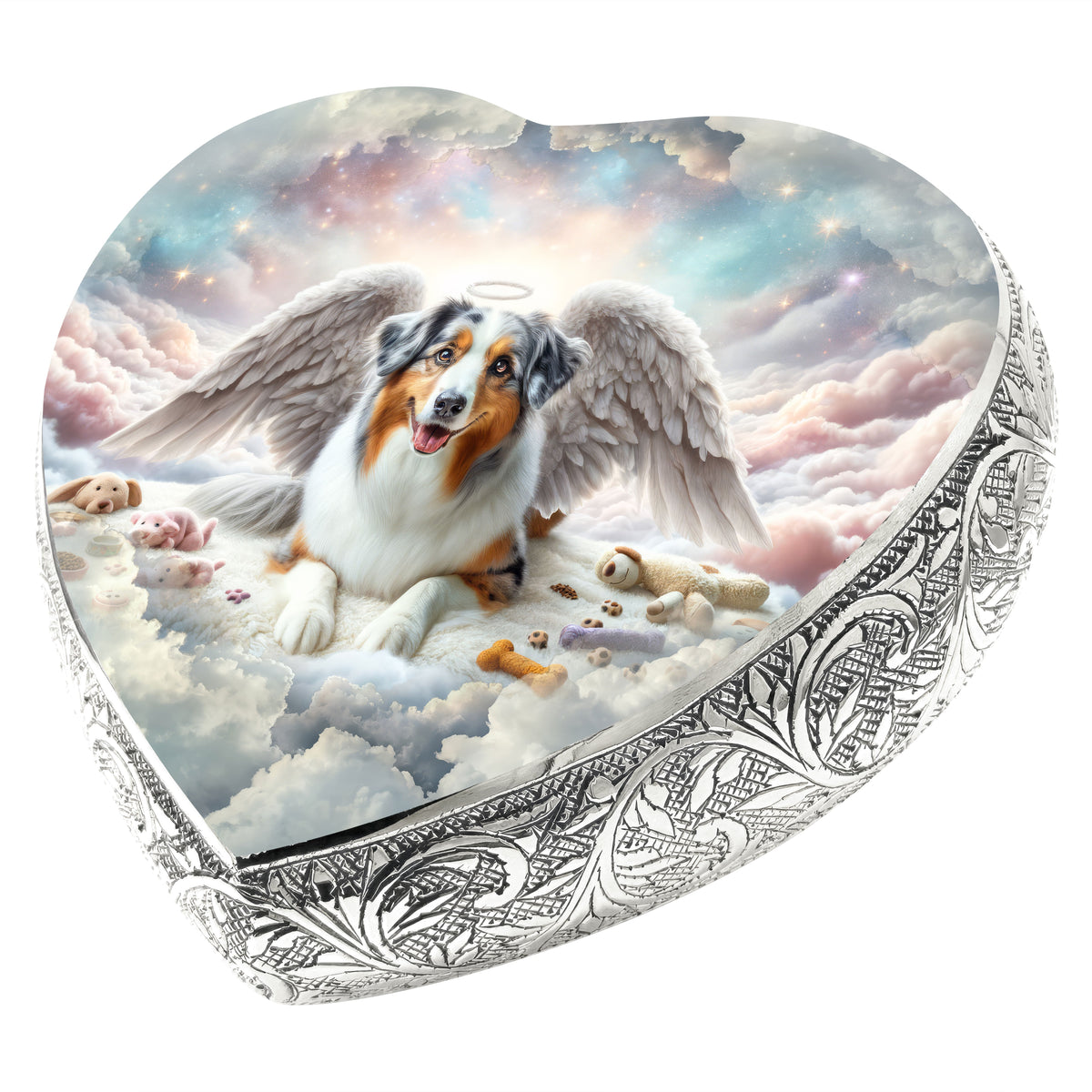 Eternal Elegance Dog Urns Australian Shepherd - Cosmic Fantasy Dog Urn