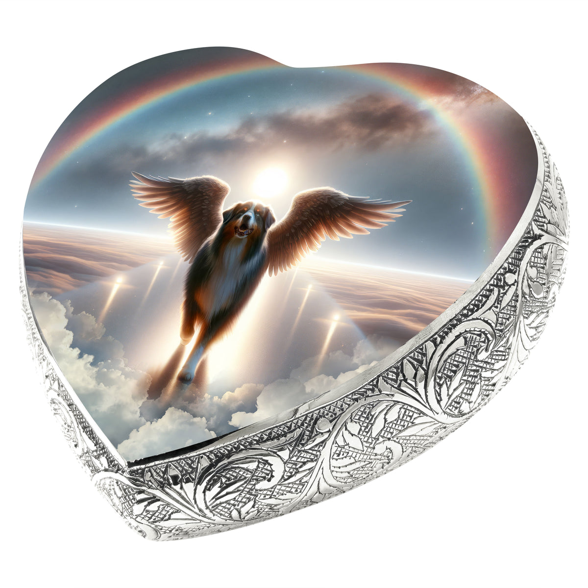 Eternal Elegance Dog Urns Australian Shepherd - Rainbow Bridge Dog Urn