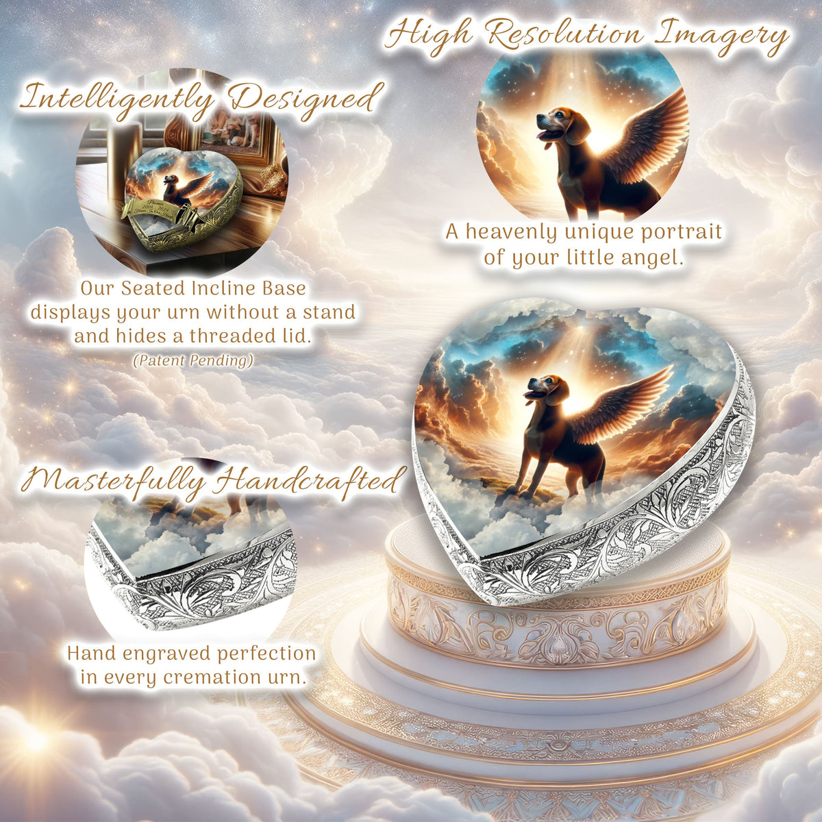 Eternal Elegance Dog Urns Beagle - Galaxy Glaze Dog Urn