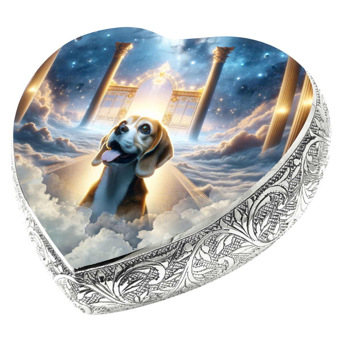 Eternal Elegance Dog Urns Beagle - Heavenly Canvas Dog Urn