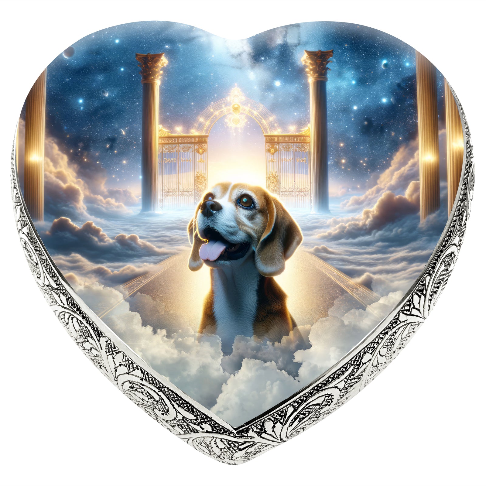 Eternal Elegance Dog Urns Beagle - Heavenly Canvas Dog Urn