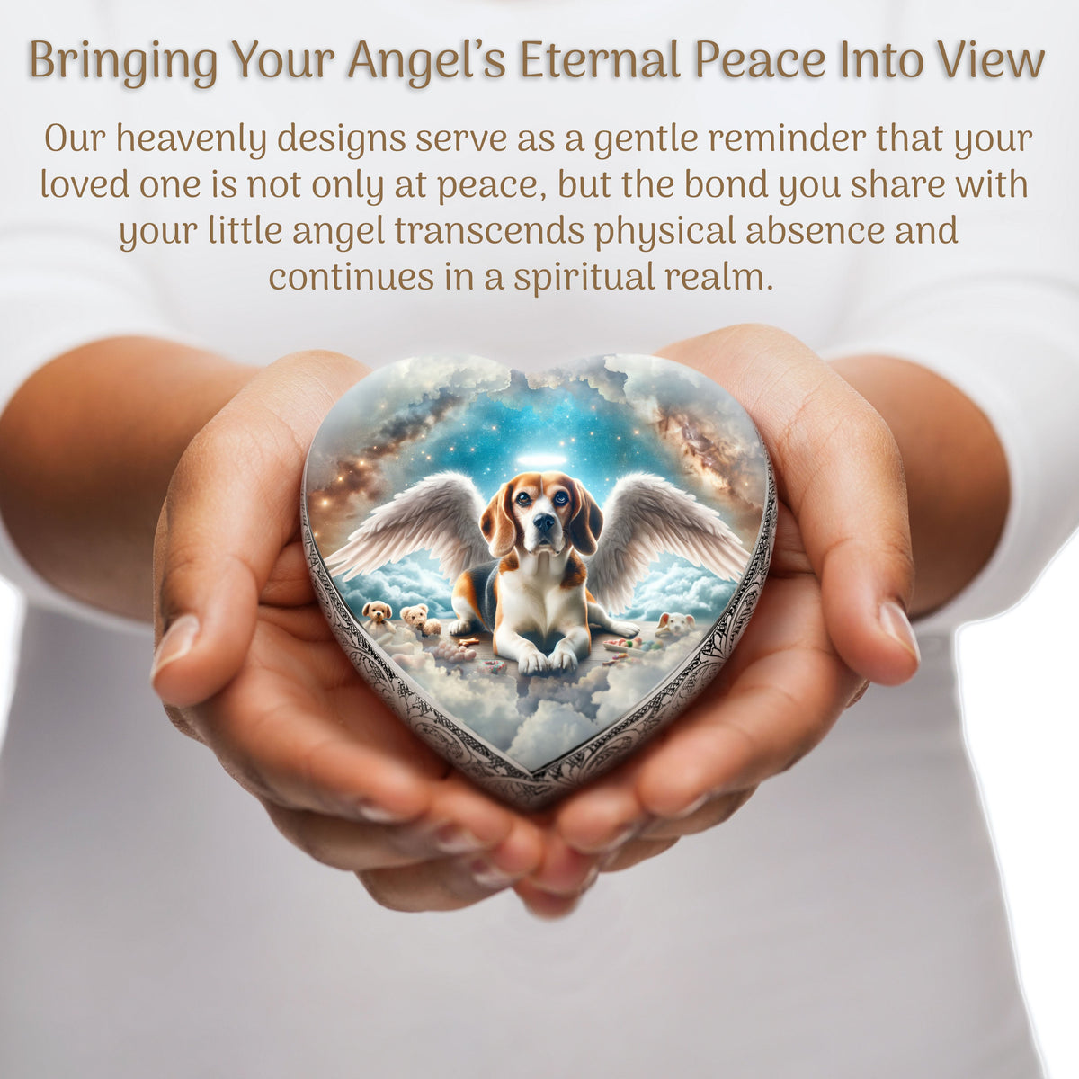 Eternal Elegance Dog Urns Beagle - Heavenly Splendor Dog Urn