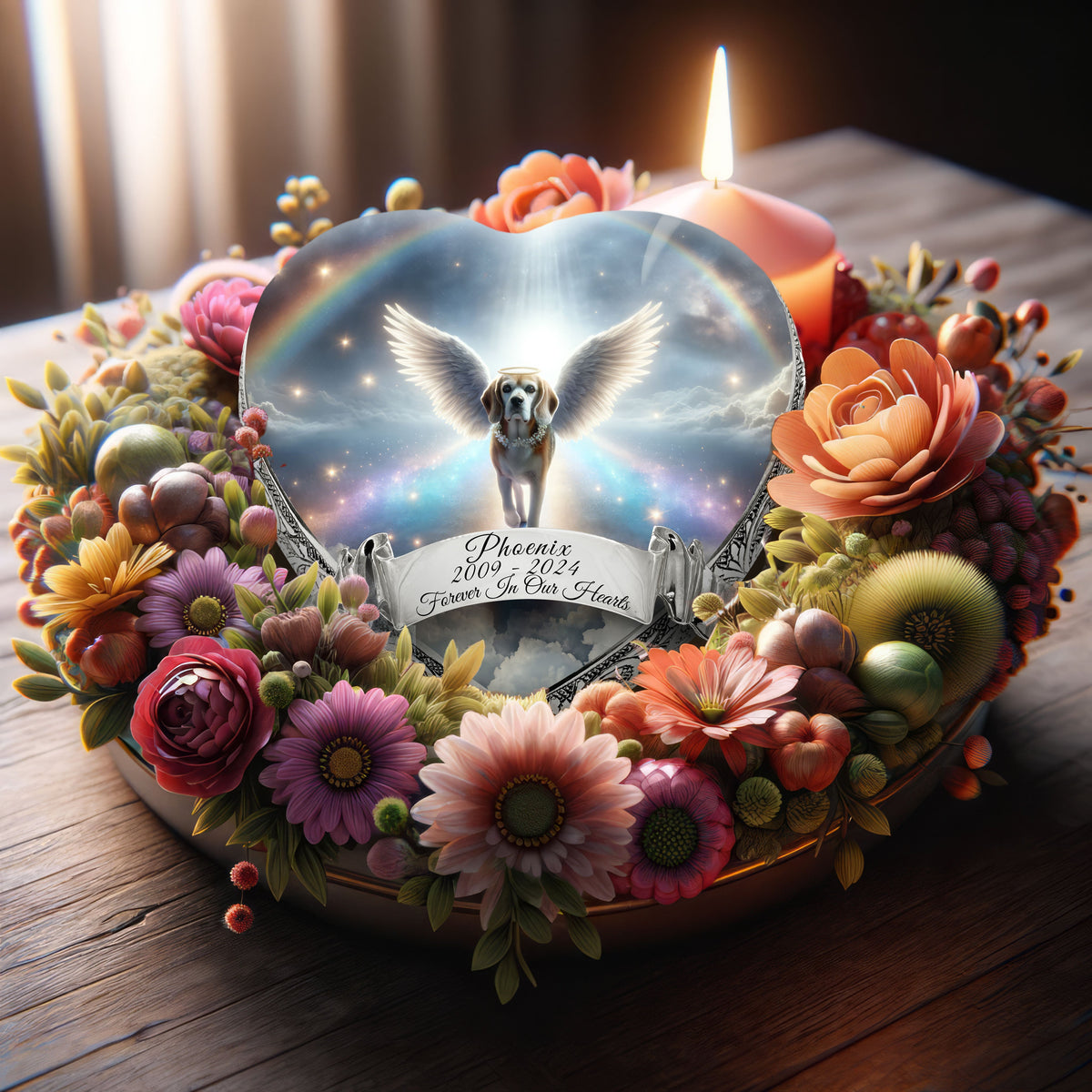 Eternal Elegance Dog Urns Beagle - Rainbow Bridge Dog Urn