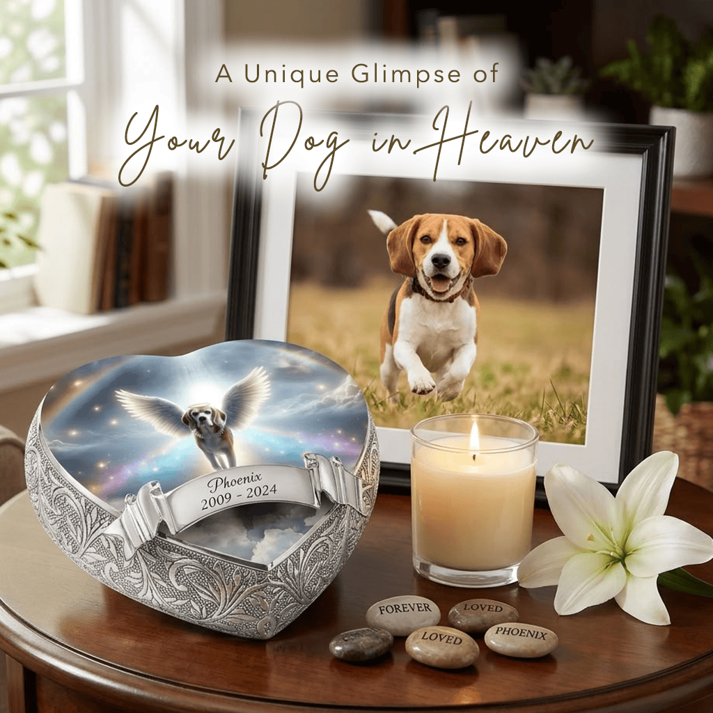 Eternal Elegance Dog Urns Beagle Urn - Dog Urn - Heavenly Splendor Urn for Dog Ashes