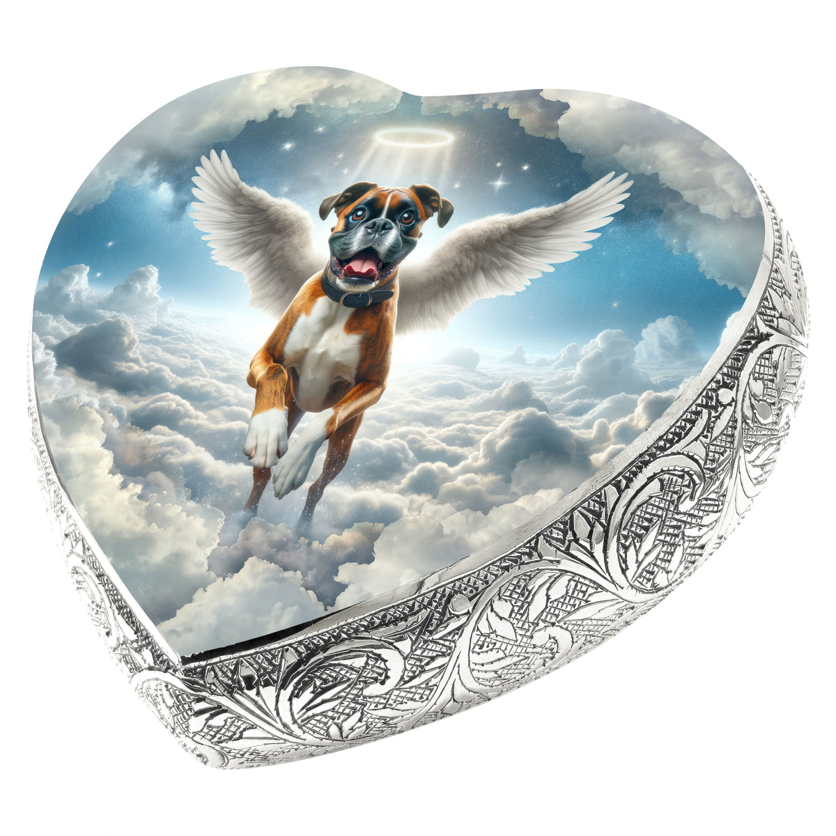Eternal Elegance Dog Urns Boxer - Angelic Horizon Dog Urn