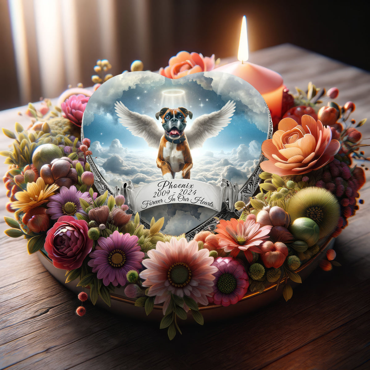 Eternal Elegance Dog Urns Boxer - Angelic Horizon Dog Urn