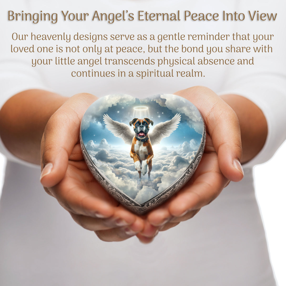 Eternal Elegance Dog Urns Boxer - Angelic Horizon Dog Urn
