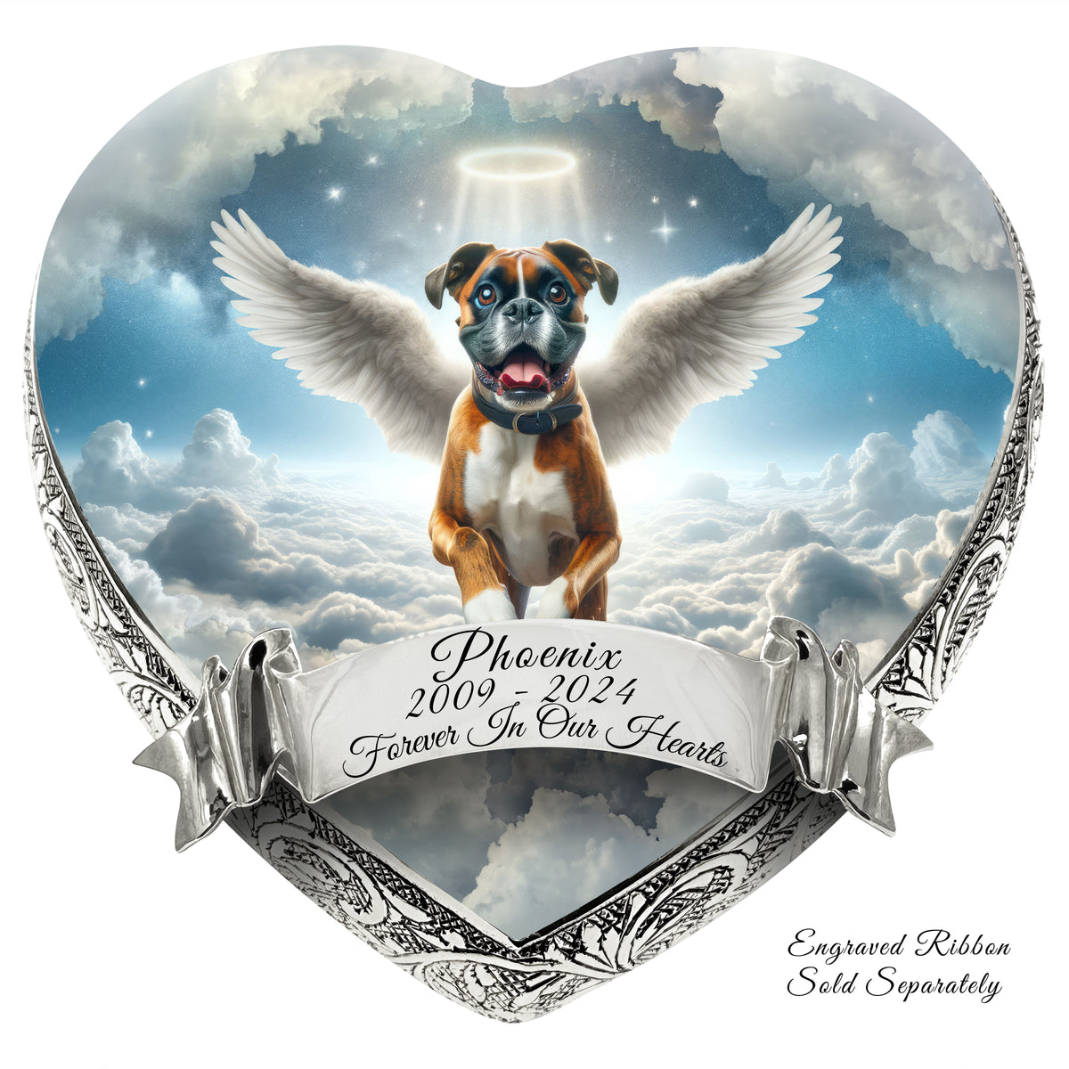 Eternal Elegance Dog Urns Boxer - Angelic Horizon Dog Urn