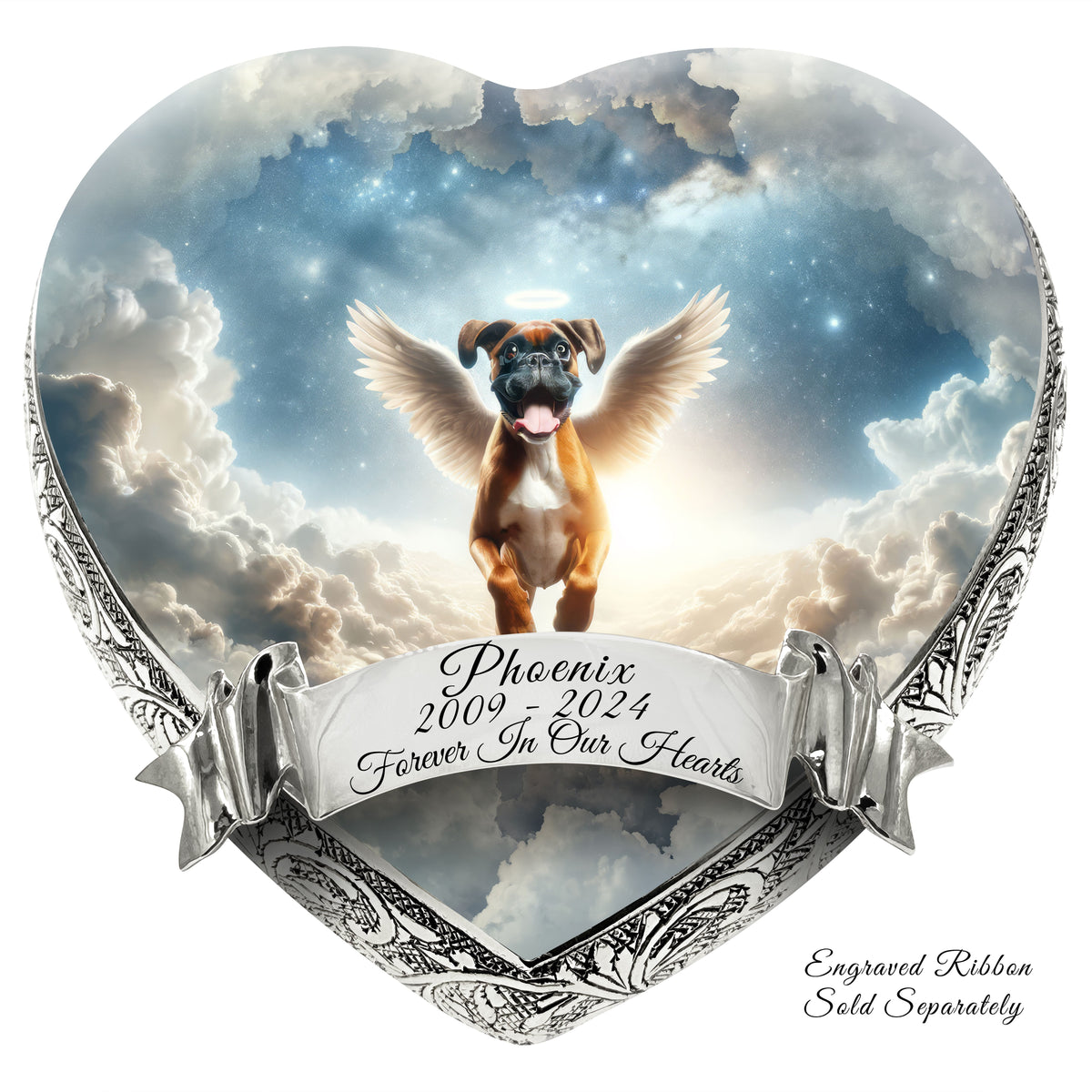 Eternal Elegance Dog Urns Boxer - Celestial Vision Dog Urn
