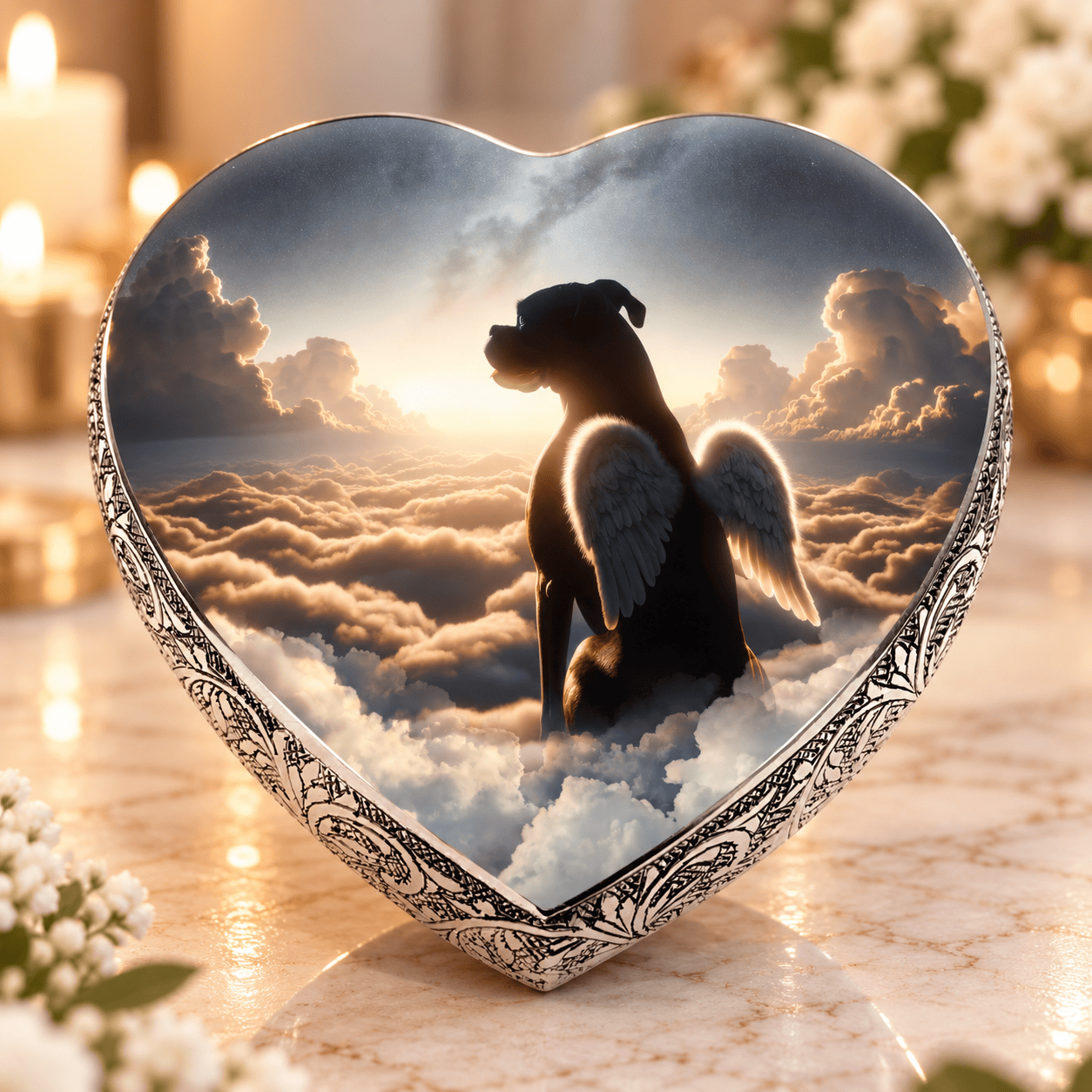 Eternal Elegance Dog Urns Boxer Dog Urn - Edenic Horizon Urn for Dog Ashes