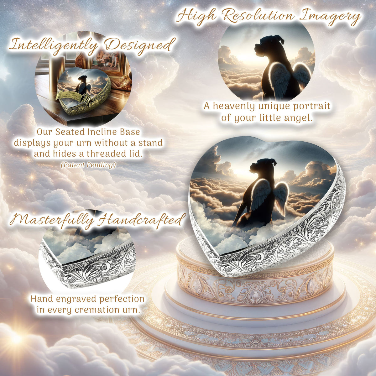 Eternal Elegance Dog Urns Boxer - Edenic Horizon Dog Urn