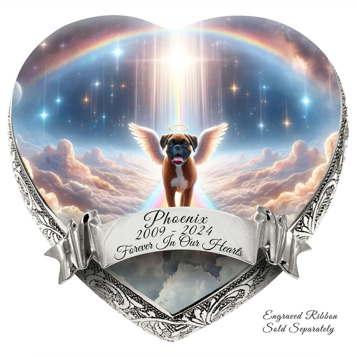Eternal Elegance Dog Urns Boxer - Rainbow Bridge Dog Urn