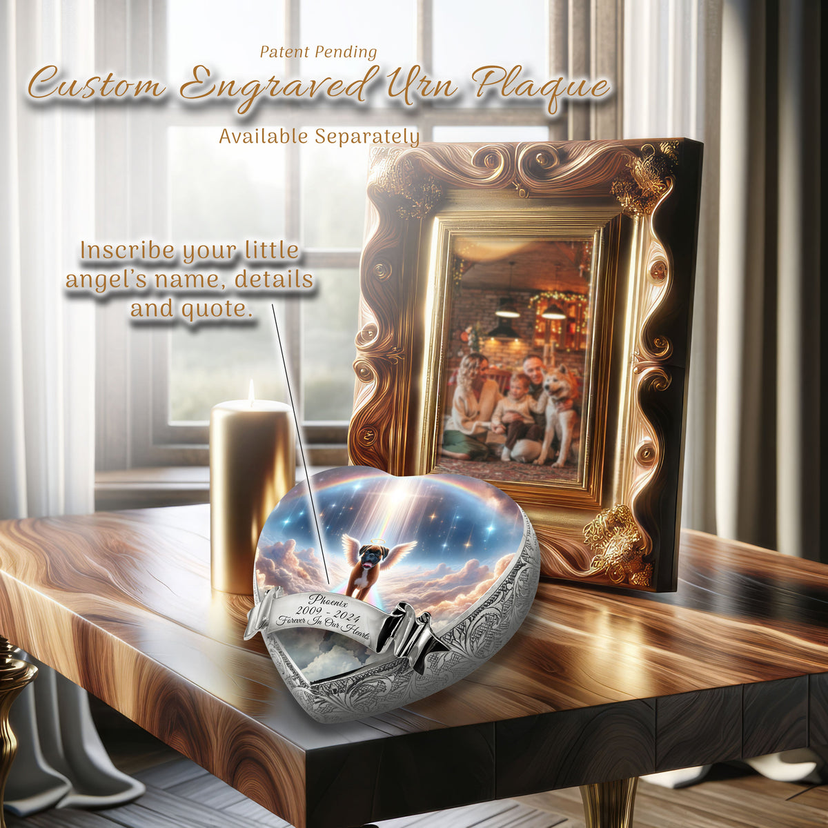 Eternal Elegance Dog Urns Boxer - Rainbow Bridge Dog Urn