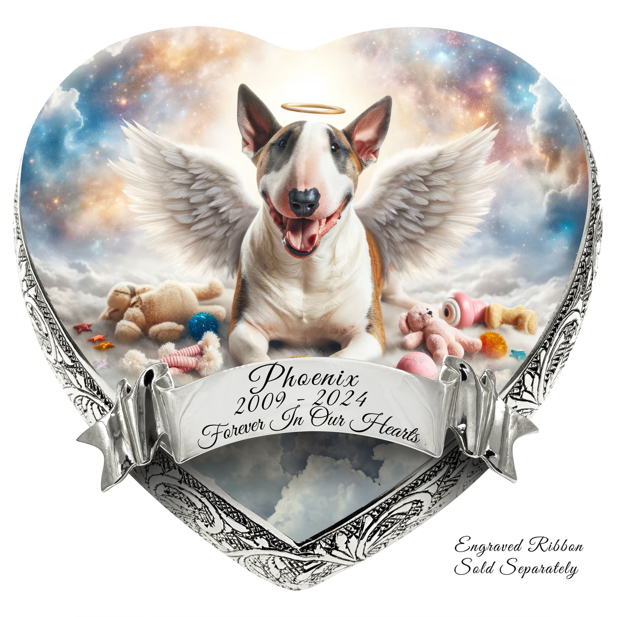 Eternal Elegance Dog Urns Bull Terrier - Cosmic Charm Dog Urn