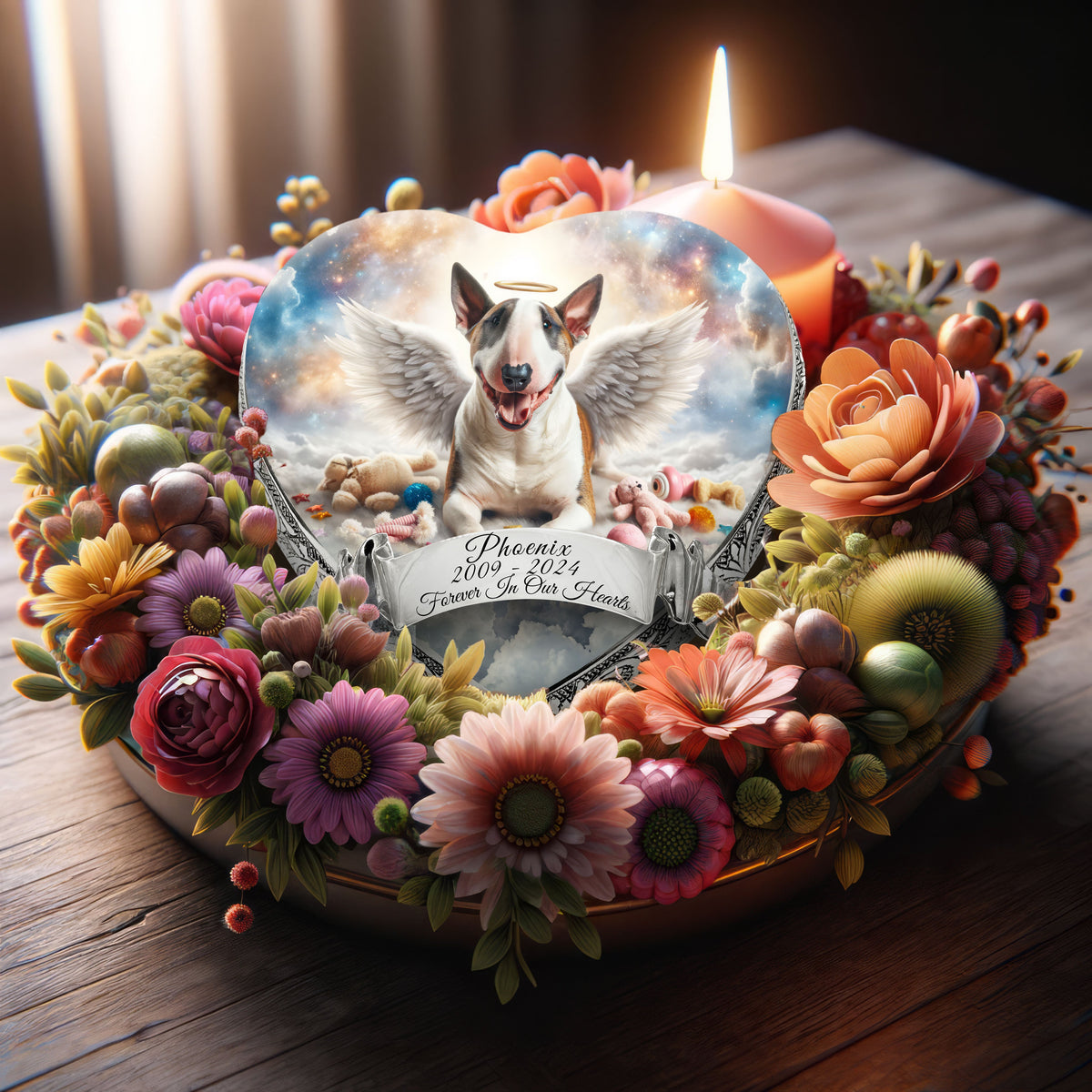 Eternal Elegance Dog Urns Bull Terrier - Cosmic Charm Dog Urn