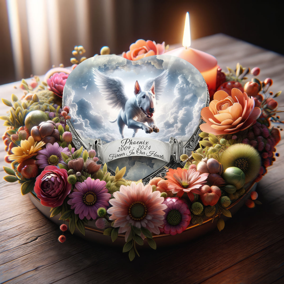 Eternal Elegance Dog Urns Bull Terrier - Divine Drift Dog Urn