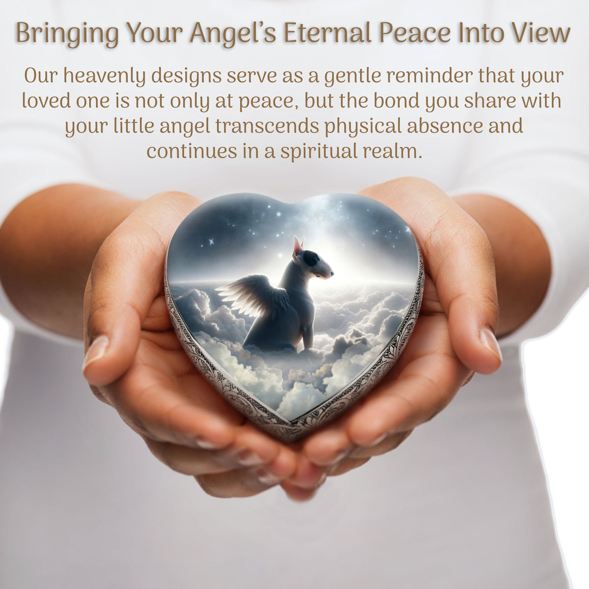 Eternal Elegance Dog Urns Bull Terrier - Divine Skyscape Dog Urn