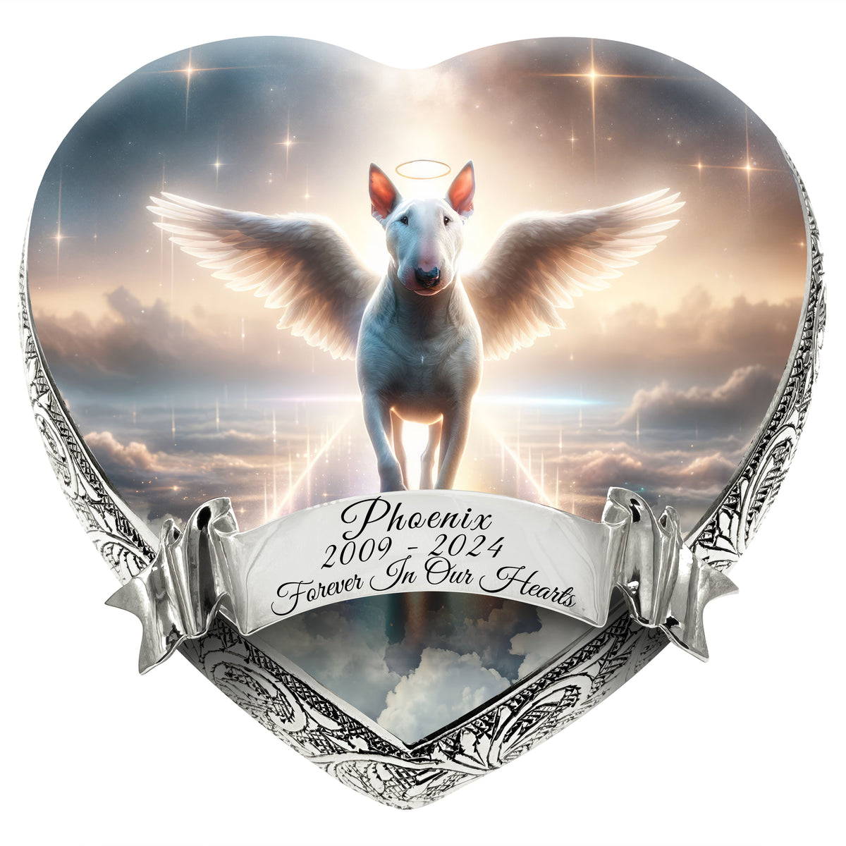 Eternal Elegance Dog Urns Bull Terrier - Rainbow Bridge Dog Urn