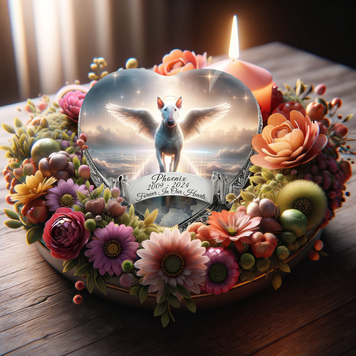 Eternal Elegance Dog Urns Bull Terrier - Rainbow Bridge Dog Urn