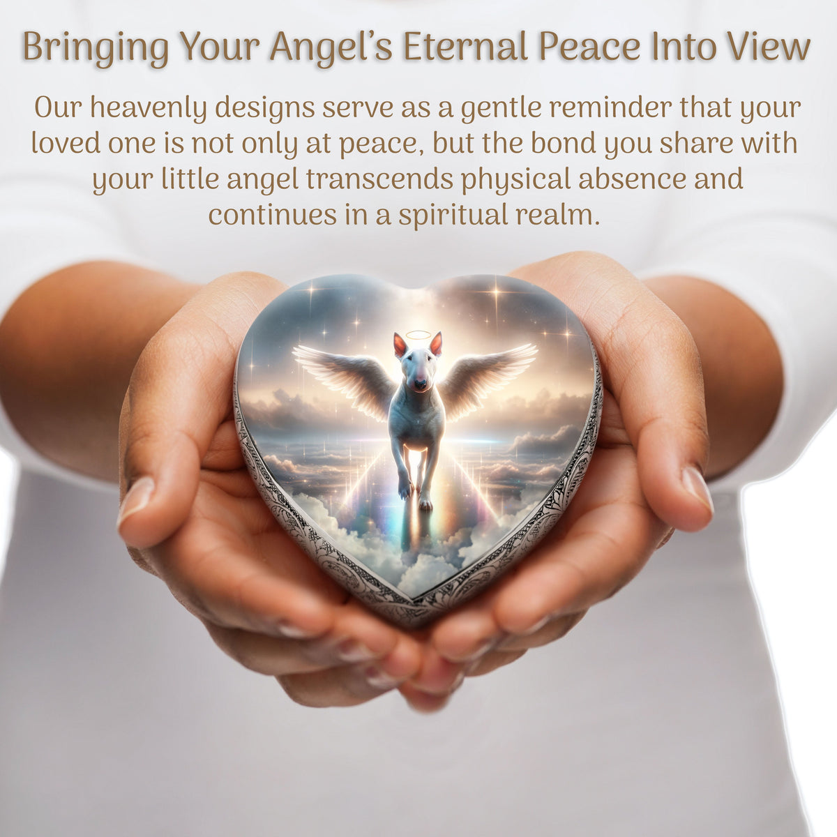 Eternal Elegance Dog Urns Bull Terrier - Rainbow Bridge Dog Urn