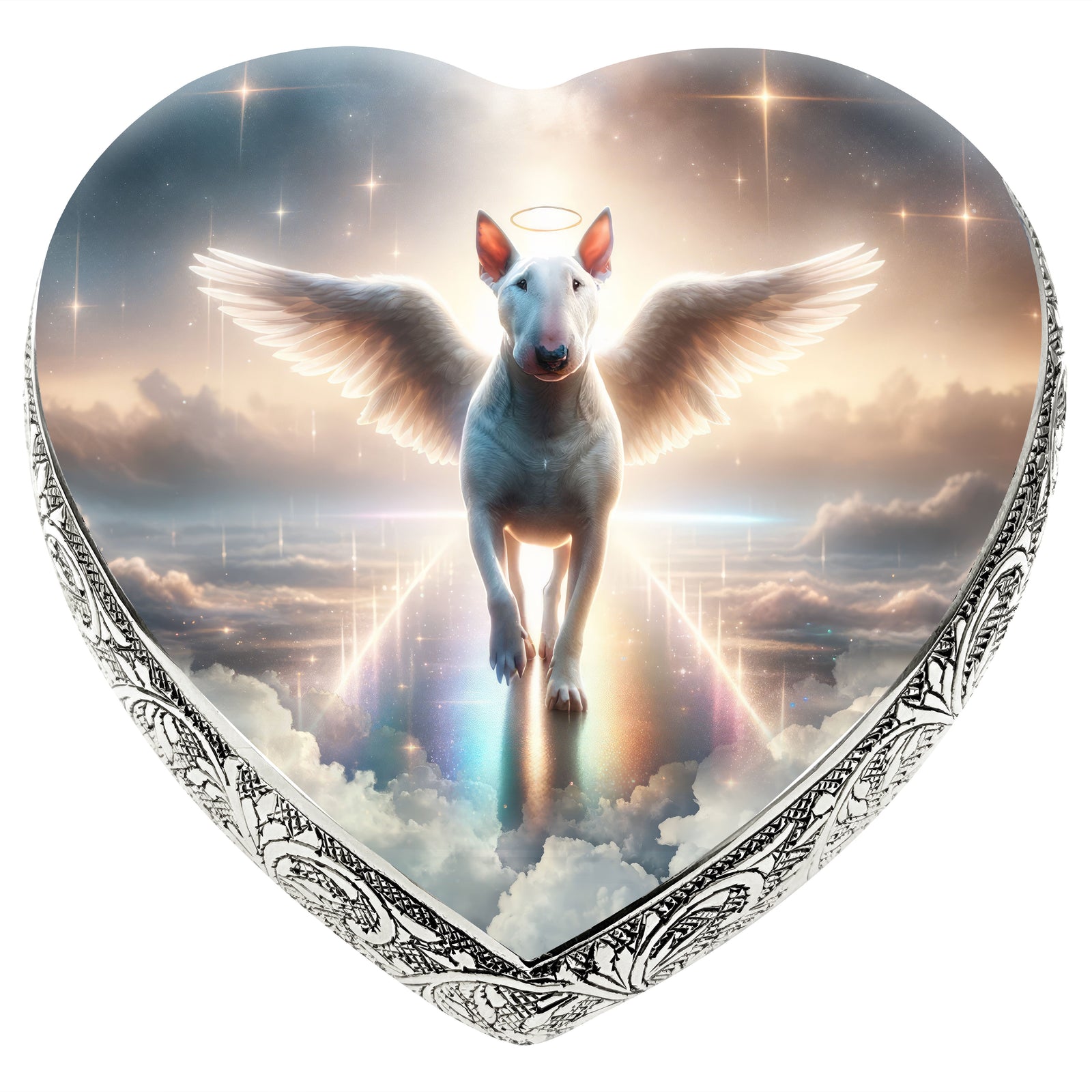 Eternal Elegance Dog Urns Bull Terrier - Rainbow Bridge Dog Urn