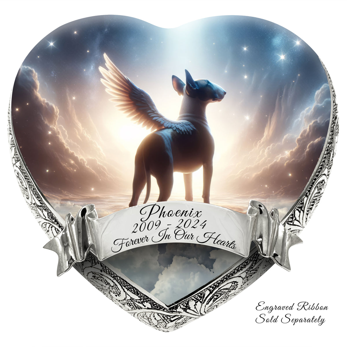 Eternal Elegance Dog Urns Bull Terrier - Starry Soiree Dog Urn