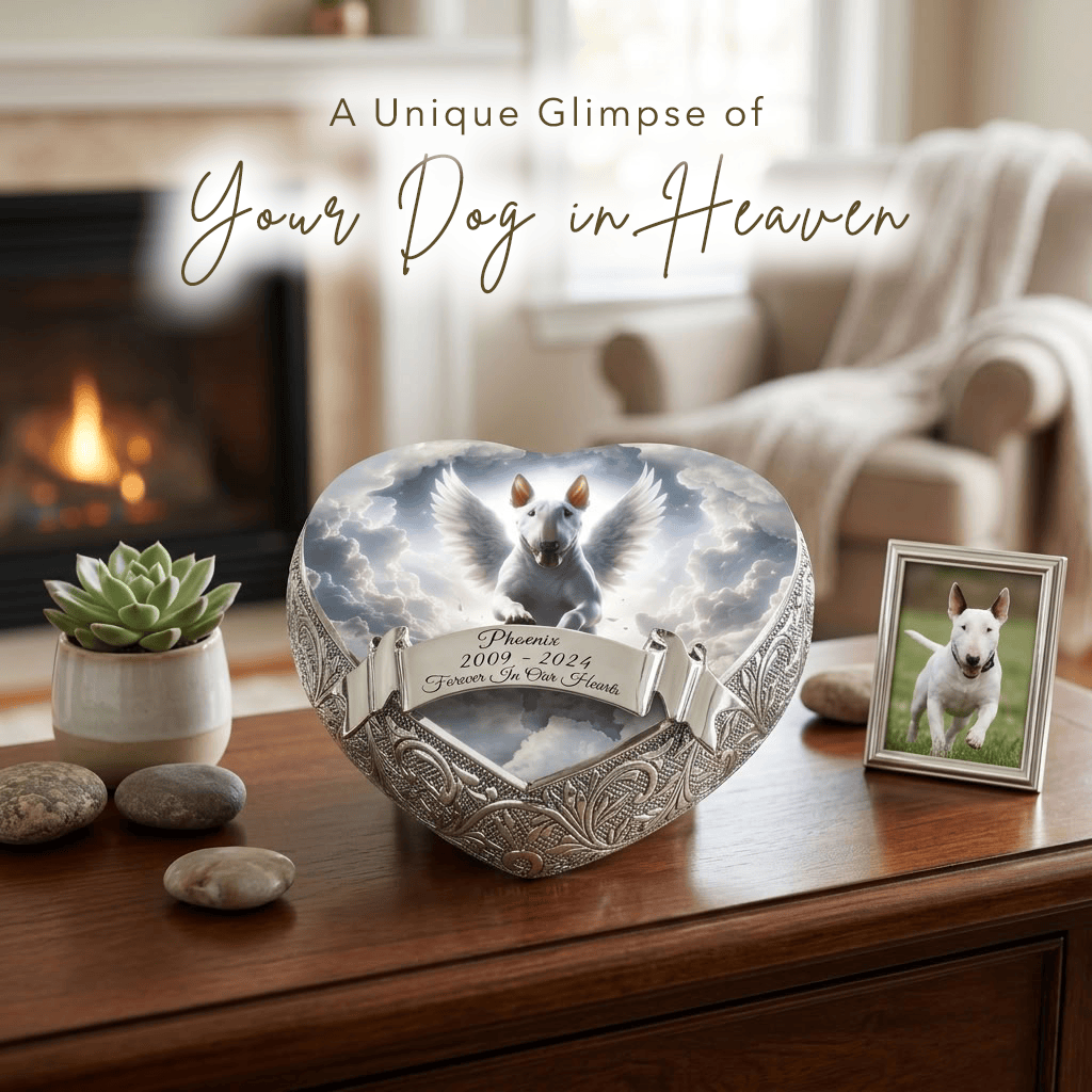 Eternal Elegance Dog Urns Bull Terrier Urn - Dog Urn - Starry Soiree Urn for Dog Ashes