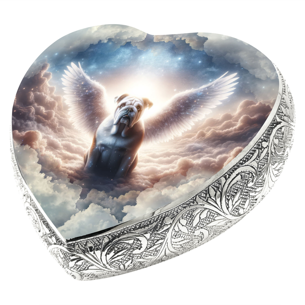 Eternal Elegance Dog Urns Bulldog - Angelic Atmosphere Dog Urn